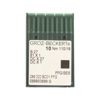 GROZ BECKERT light ballpoint needles industrial overlock B27 FFG SES size 110/18